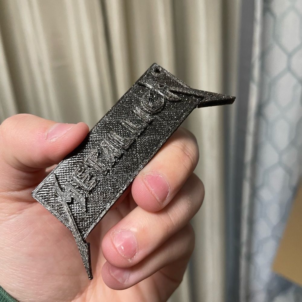 METALLICA 3d printed key chain